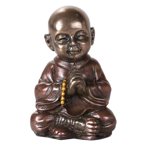 Pacific Trading Tiny Bronze Painted Resin Monk Figurine for Gifting, | eBay