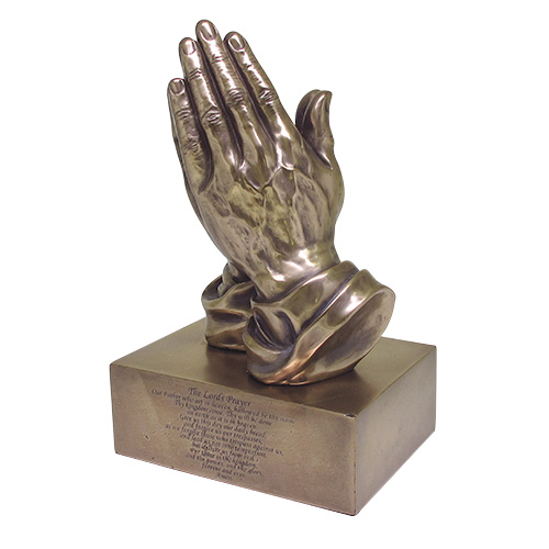 The Lords Prayer Statue Praying Hands Figurine Desktop Paperweight