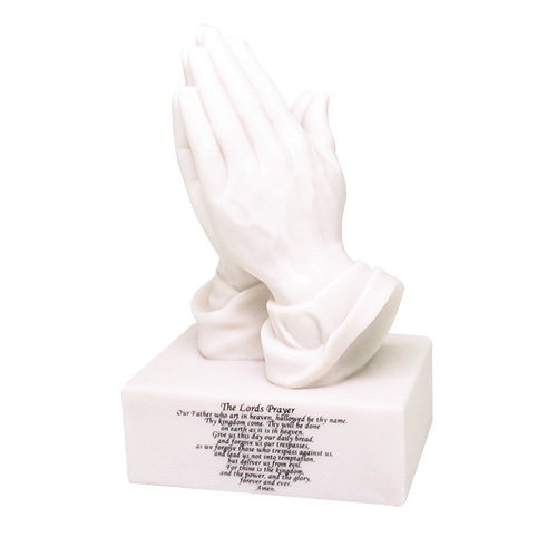 The Lords Prayer Statue Praying Hands Figurine Desktop Paperweight